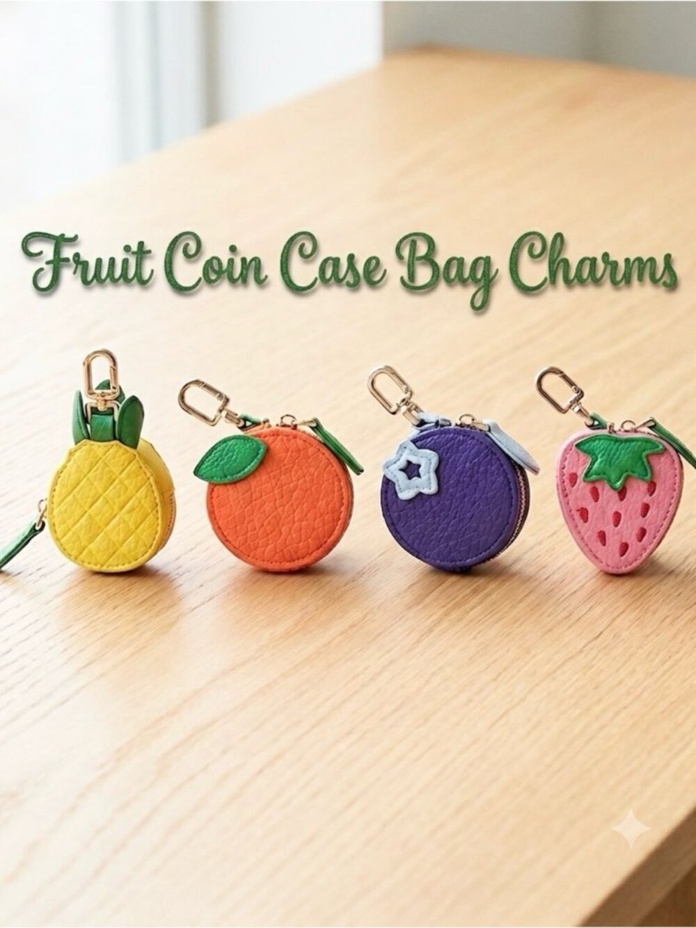 PINEAPPLE FRUIT COIN PURSE BAG CHARM